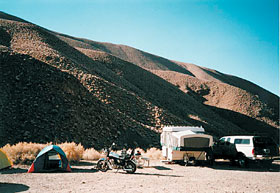 Zeltplatz im Death Valley
