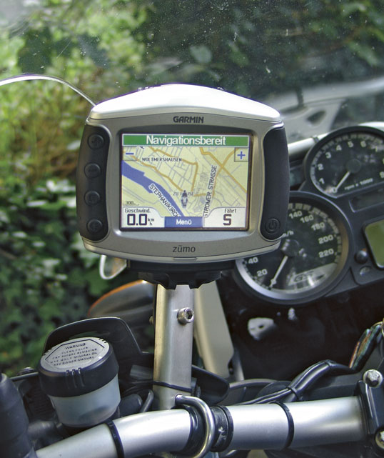 Navigation mit dem Garmin zumo 550