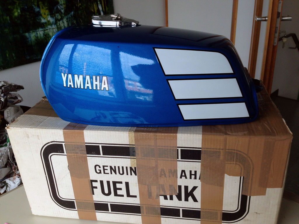 Original Yamaha-Tank über ebay geschossen...