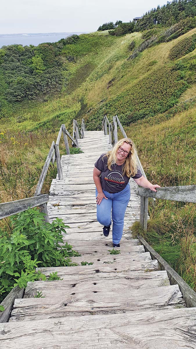 Dänemark - Treppen an der Steilküste