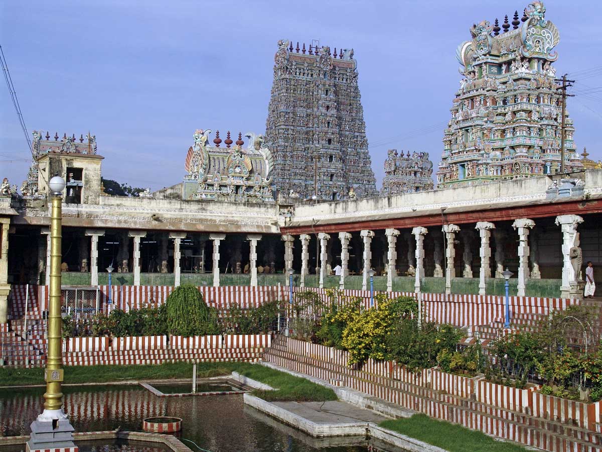 Der Meenakshi Tempel in Madurai