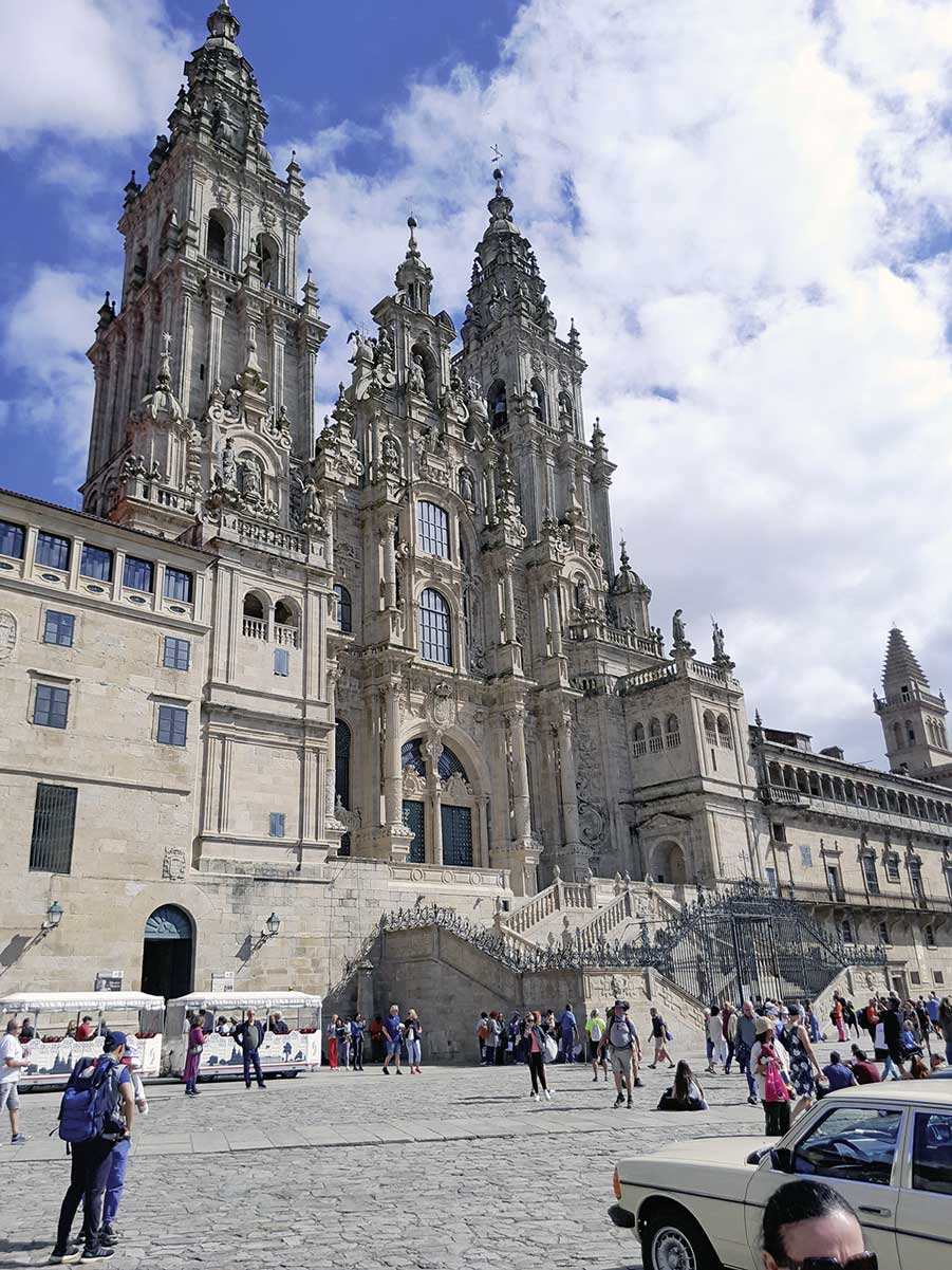 Beeindruckende Kathedrale in Santiago de Compostela