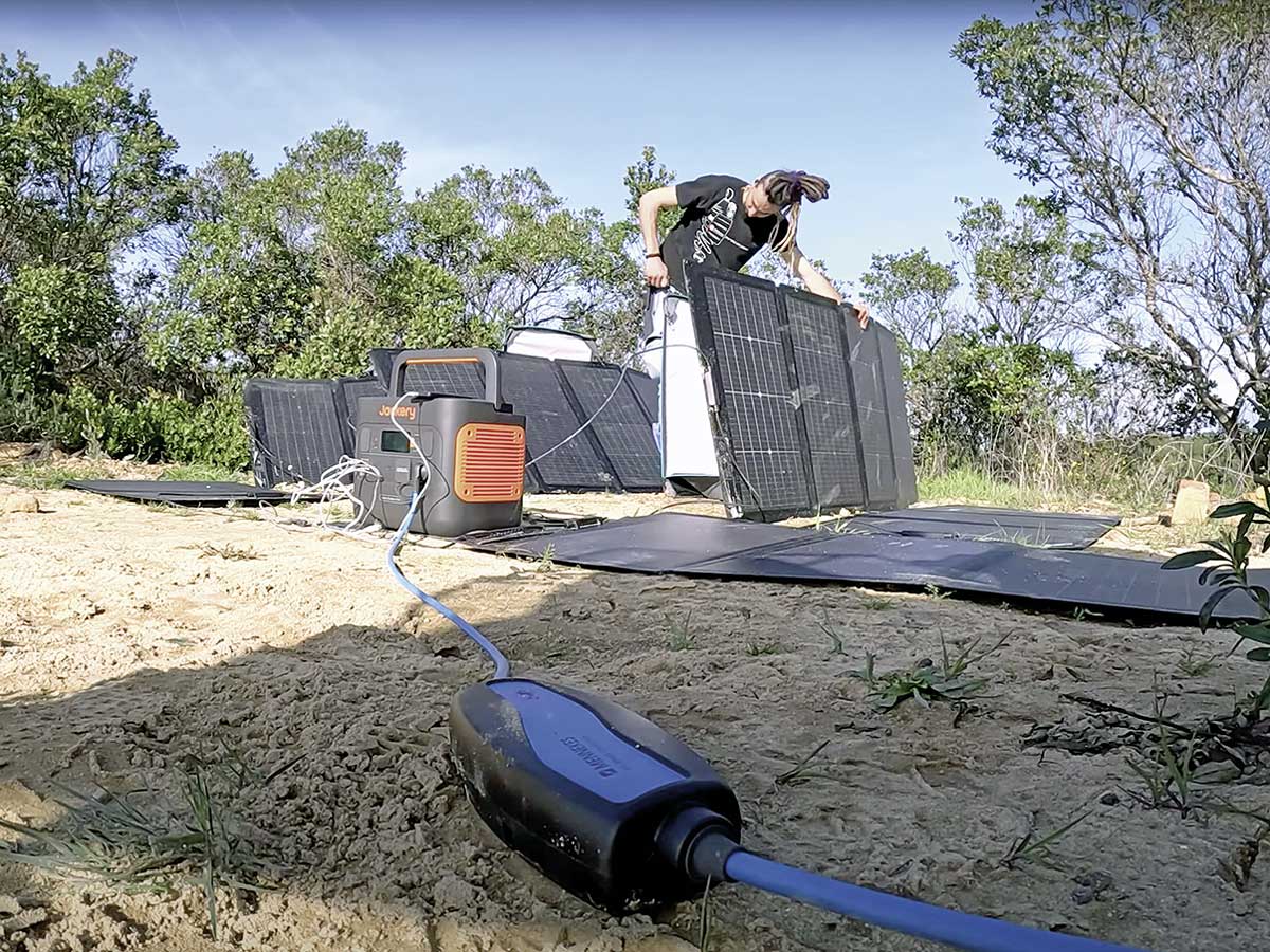 Aufbau der Solarpanels