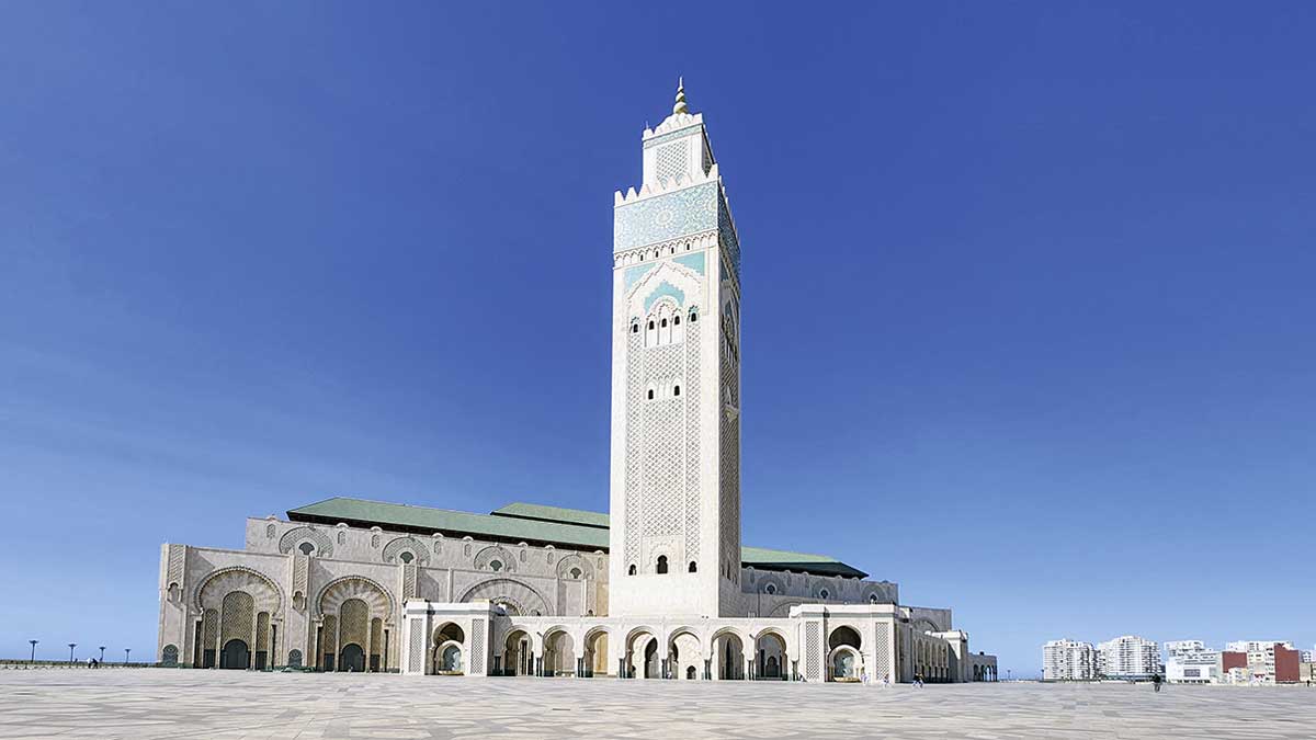 Imposant, die Hassan-II.-Moschee in Casablanca