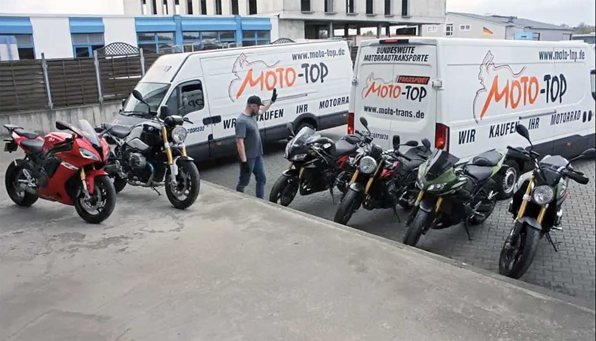 Moto-Top transportiert bundesweit und zuverlässig in geschlossenen Transportern