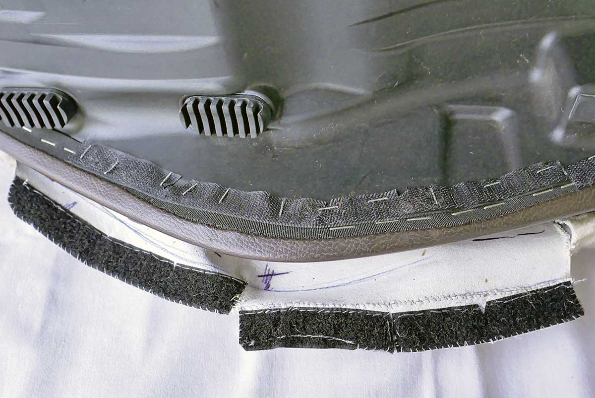 Tackern plus Klett, so bleibt der Umbau reversibel 