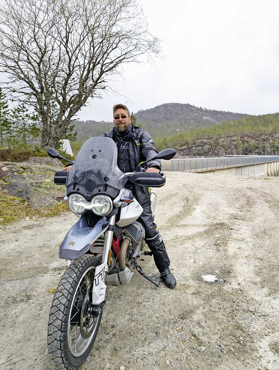 Maik hat mit der Guzzi neuen Spaß am Motorradfahren gefunden