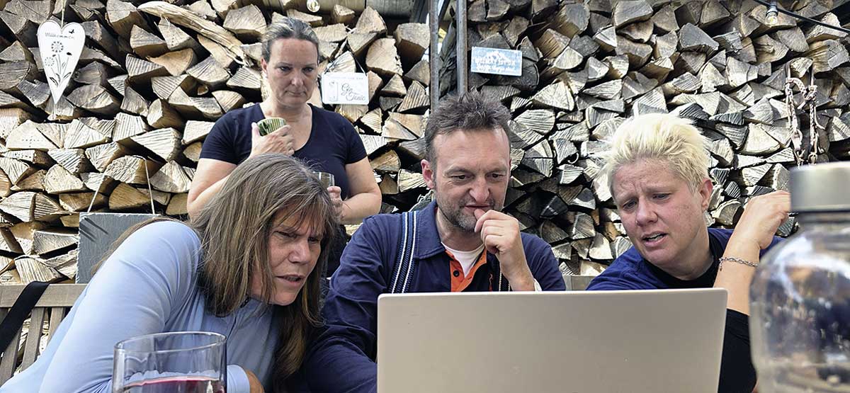 Videoanalyse bei einem Training